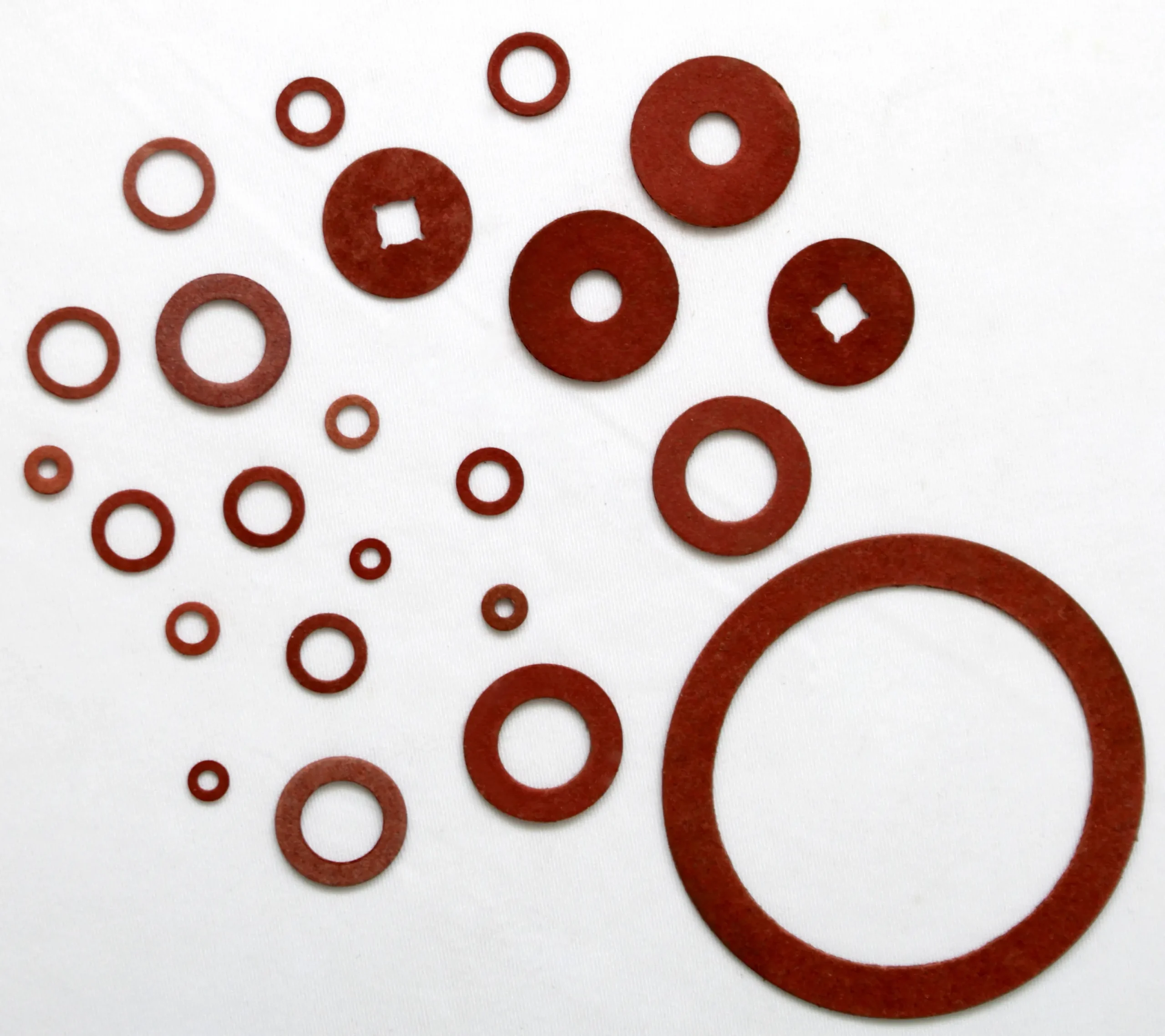 Vulcanized fibre washers